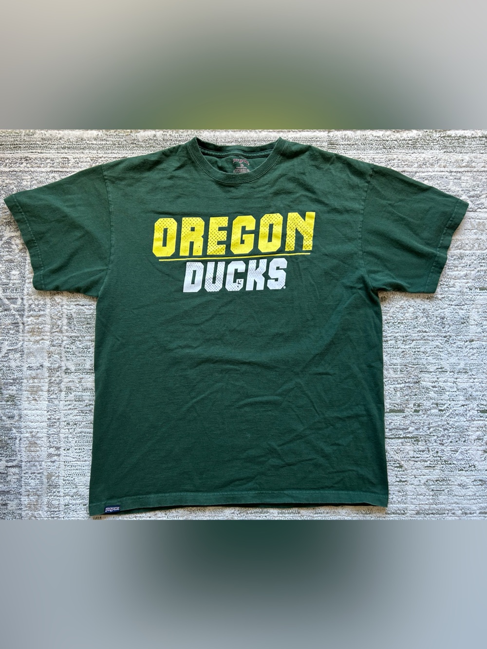 Jansport Green Oregon Ducks Tee with Yellow & White Chest Logo